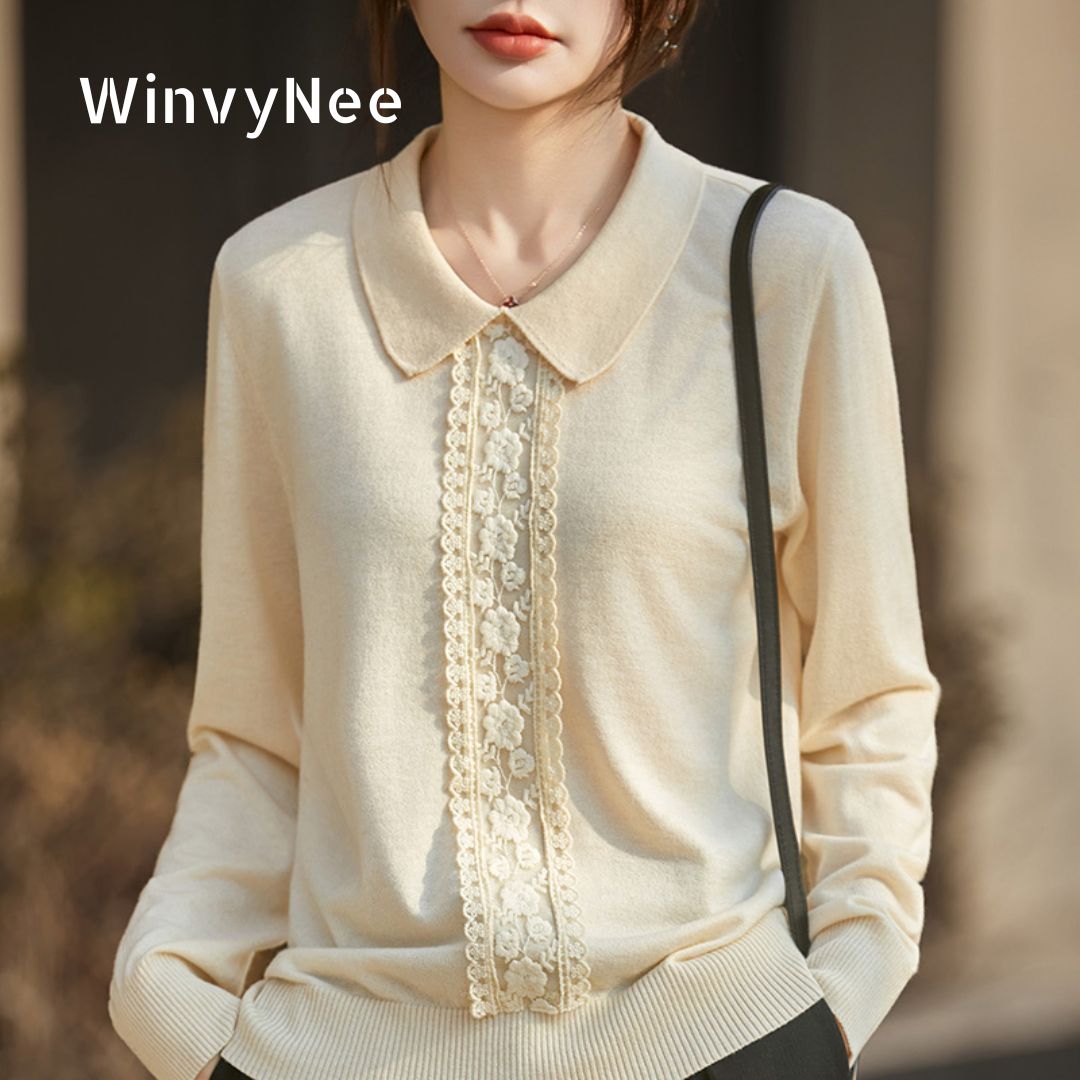 Women'S Formal Evening Wear Tops - بلوفر نسائي من الصوف الناعم من