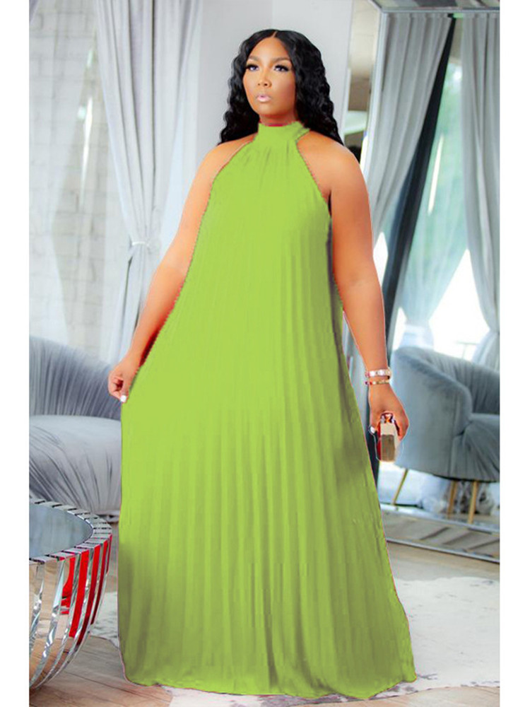 Shift Dress Sleeveless - فستان نسائي طويل مقاس كبير من
