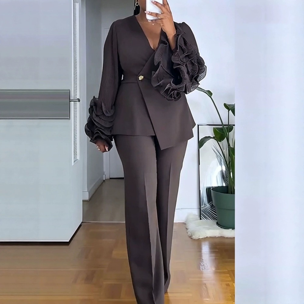 Women'S Formal Wear With Pants - بدلة نسائية مكونة من قطعتين، سترة