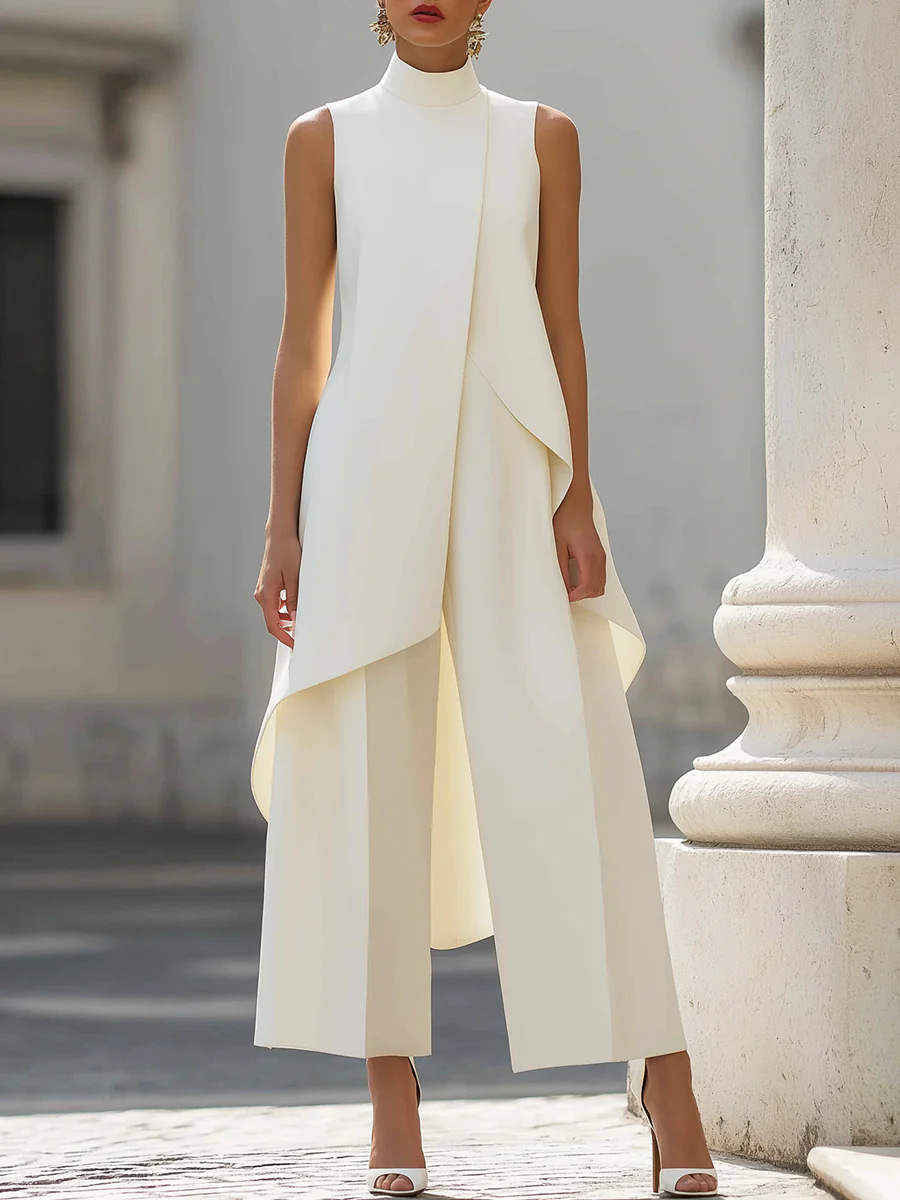 Women'S Formal Wear With Pants - بدلة نسائية رسمية للمكتب بلون موحد