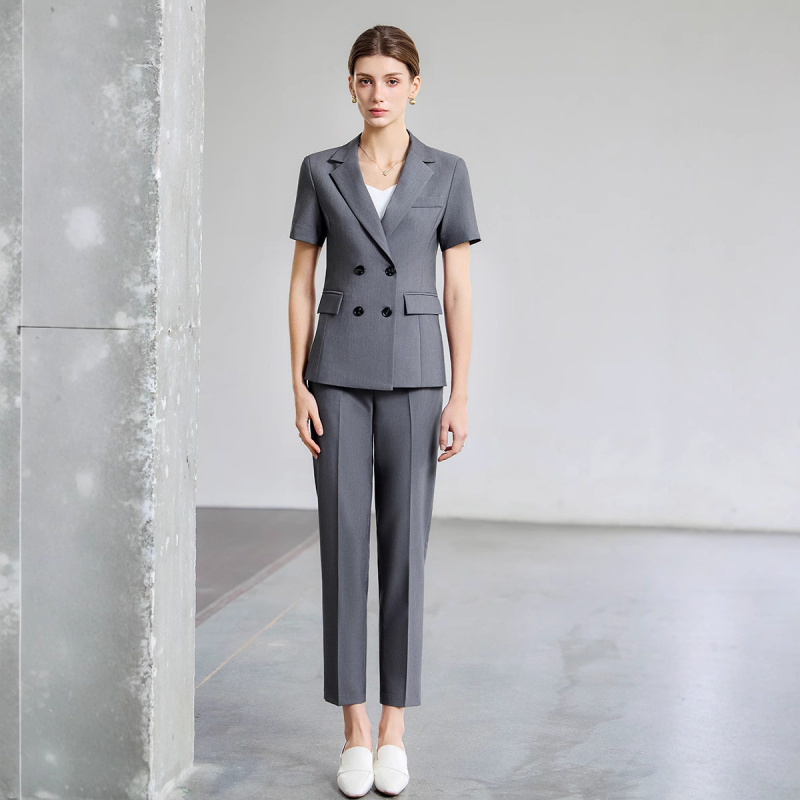 بدلة صيفية نسائية رقيقة بأكمام - مراجعة Women Formal Wear For Interview وسعره