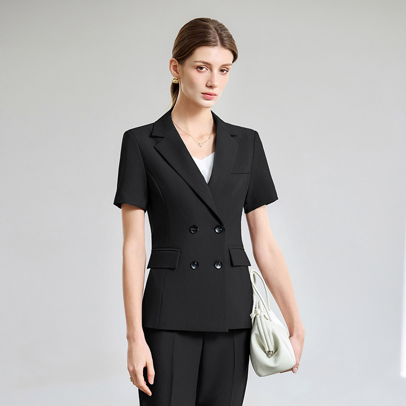 بدلة صيفية نسائية رقيقة بأكمام - مراجعة Women Formal Wear For Interview وسعره