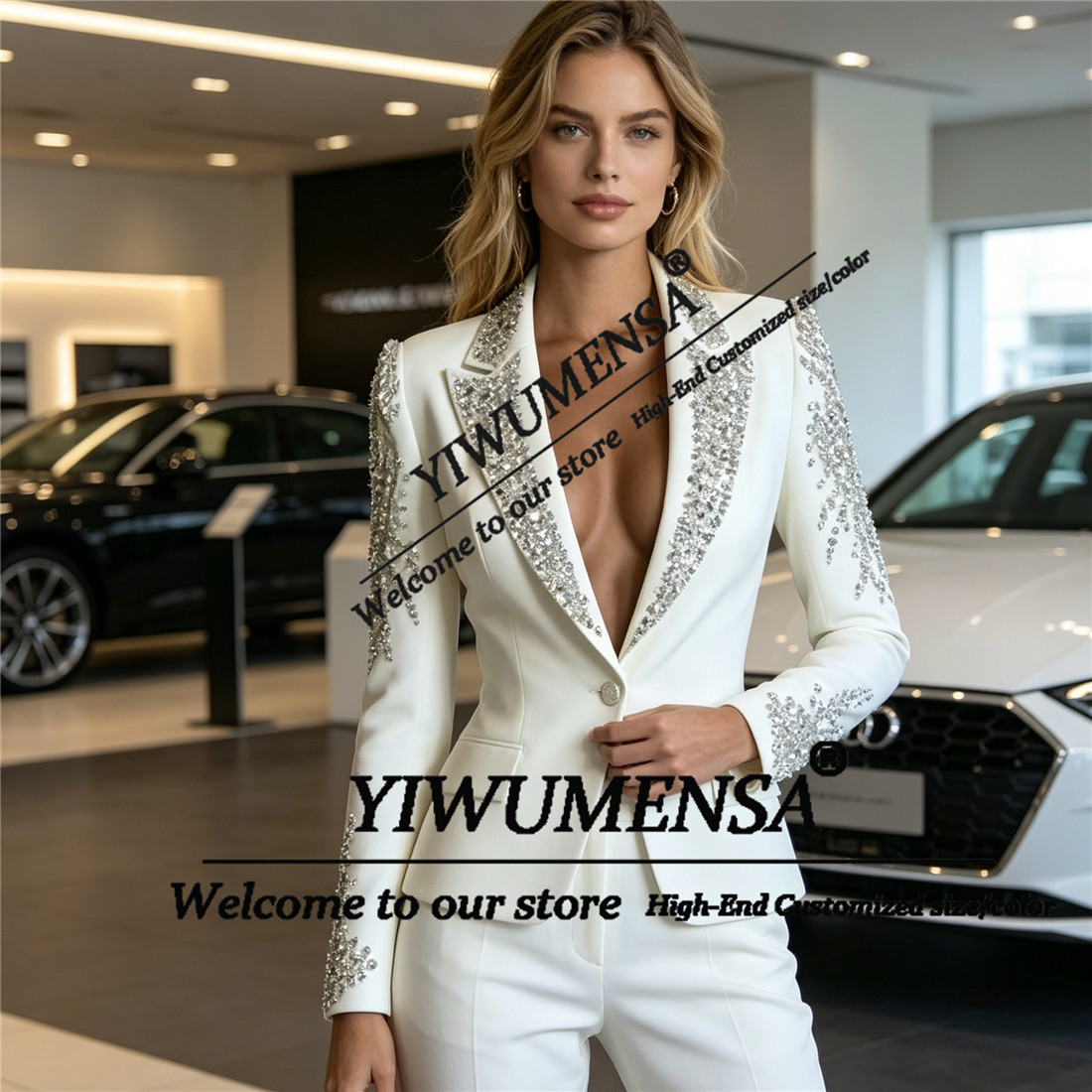 بدلات نسائية فاخرة من قطعتين م - مراجعة Women'S Formal Wear With Pants وسعره