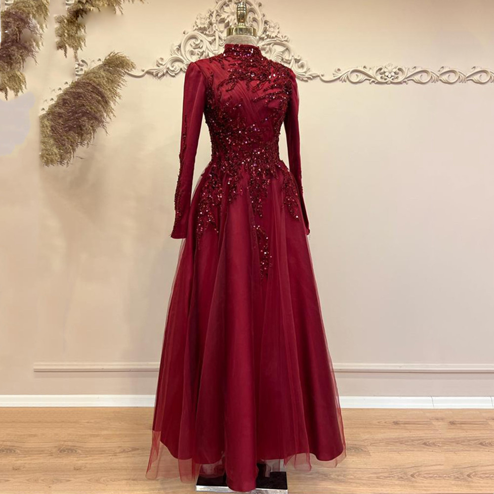 فستان حفلة موسيقية نسائي مطرز  - مراجعة Formal Wear Gowns For Women وسعره