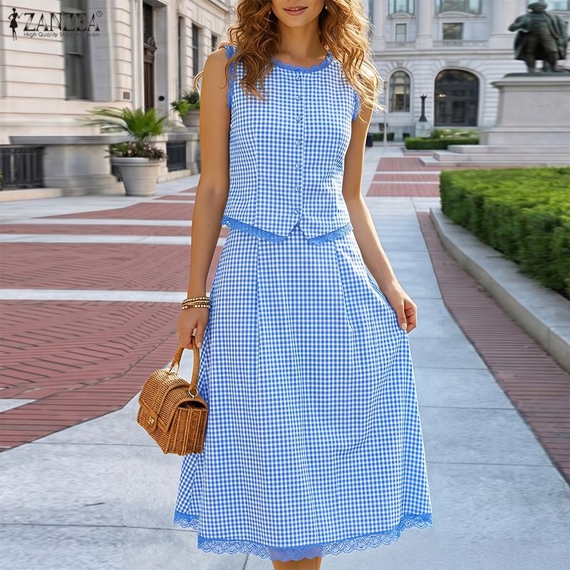 طقم نسائي أنيق من قطعتين من ZA - مراجعة Shift Dress Sleeveless وسعره