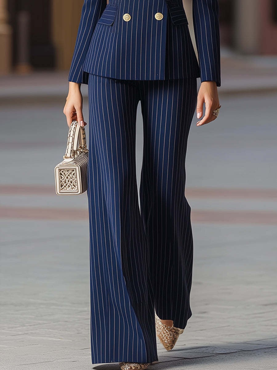 طقم بدلة نسائية أنيقة باللون ا - مراجعة Tailored Trouser Wide وسعره