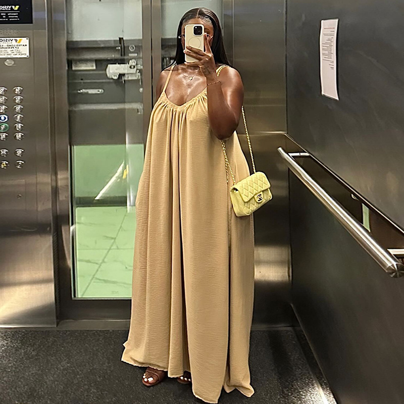 فستان طويل نسائي بحمالات، فسات - مراجعة Formal Wear Gowns For Women وسعره
