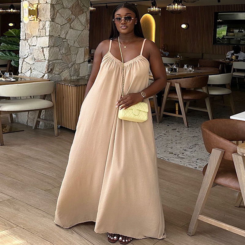 فستان طويل نسائي بحمالات، فسات - مراجعة Formal Wear Gowns For Women وسعره