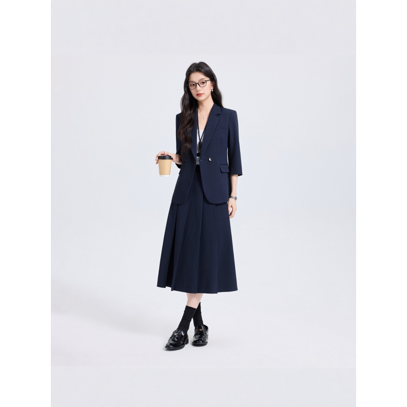طقم بدلة نسائية باللون الأزرق  - مراجعة Women Formal Wear For Interview وسعره