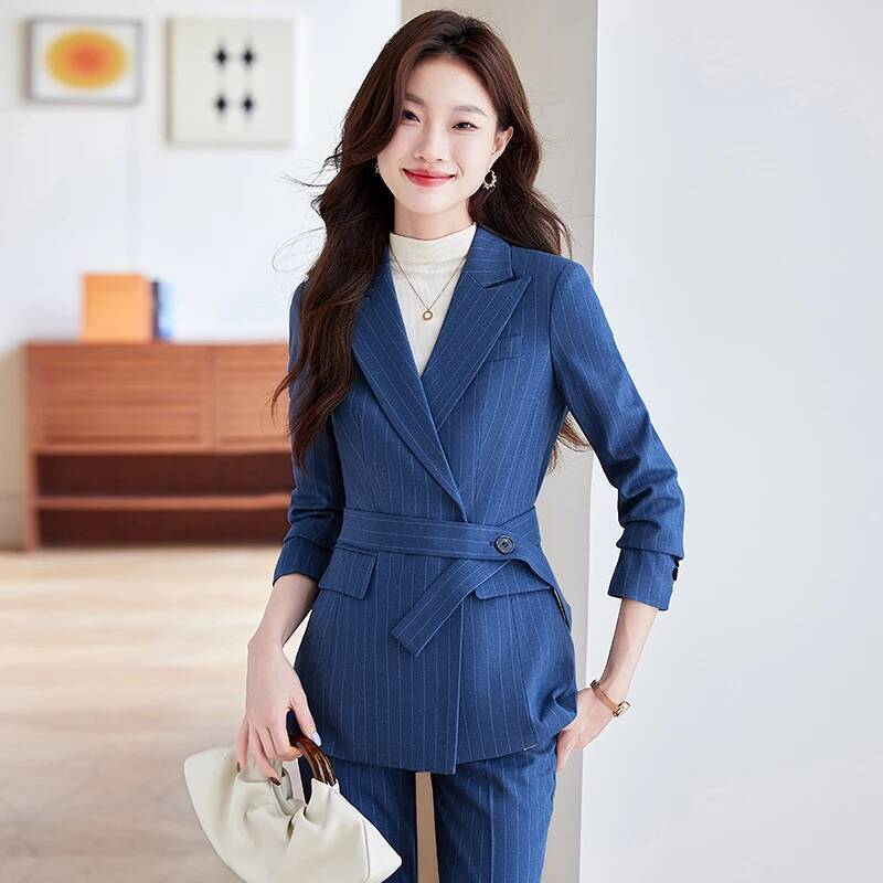 نسيج عالي الجودة أنيق مخطط ملا - مراجعة Women Formal Wear For Interview وسعره