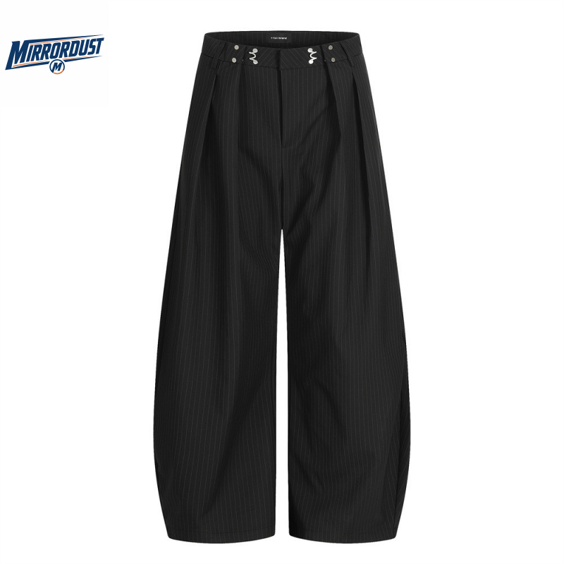 بنطلون رجالي واسع الساق بخطوط  - مراجعة Tailored Trouser Wide وسعره