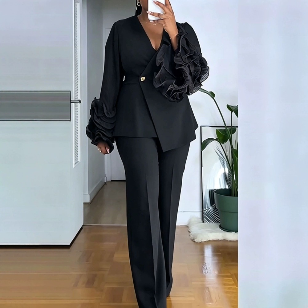 بدلة نسائية مكونة من قطعتين، س - مراجعة Women'S Formal Wear With Pants وسعره