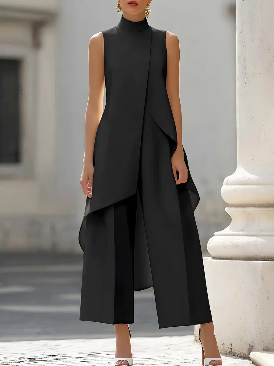 بدلة نسائية بدون أكمام ذات ياق - مراجعة Women'S Formal Wear With Pants وسعره