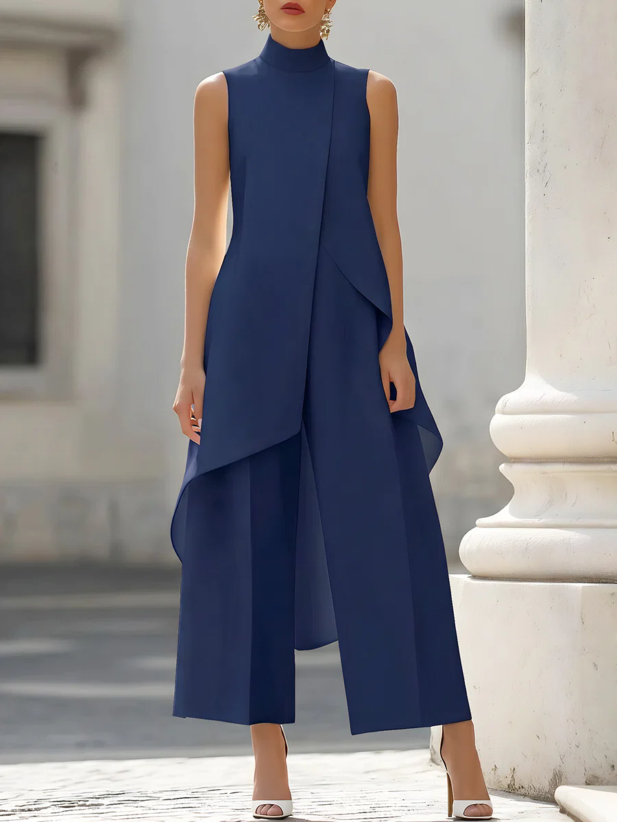 بدلة نسائية بدون أكمام ذات ياق - مراجعة Women'S Formal Wear With Pants وسعره