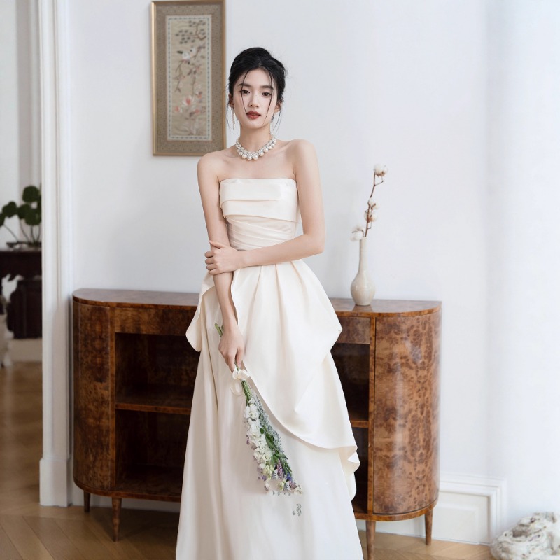 فستان زفاف فرنسي بدون حمالات،  - مراجعة Shift Dress Sleeveless وسعره
