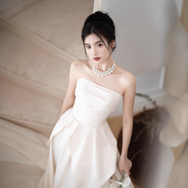 فستان زفاف فرنسي بدون حمالات،  - مراجعة Shift Dress Sleeveless وسعره