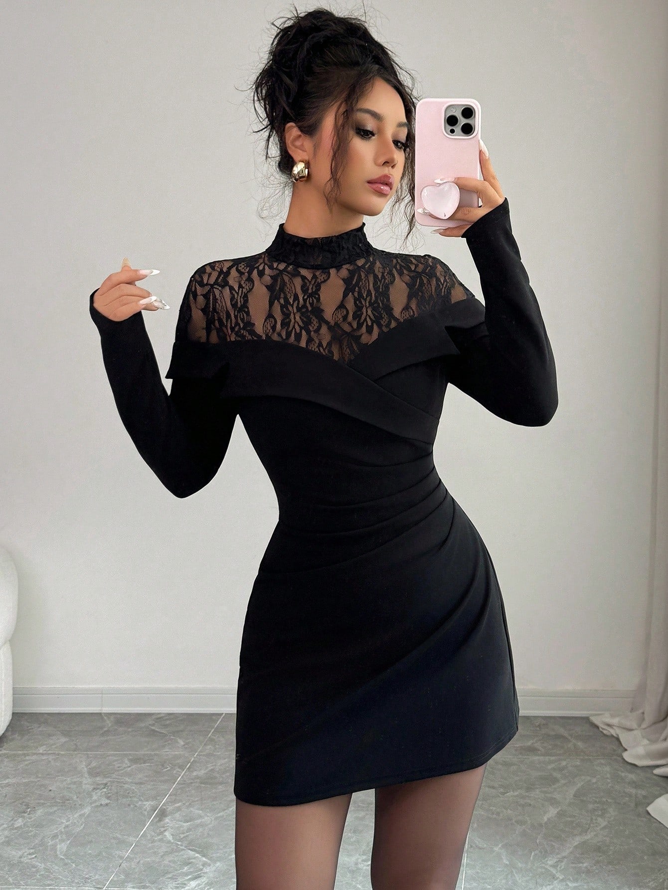 فستان نسائي قصير أسود بأكمام ط - مراجعة Formal Wear Gowns For Women وسعره